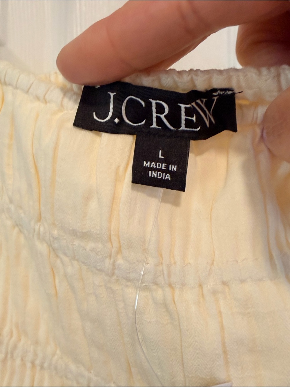 J. Crew Cream Airy gauze tiered maxi dress Cover Up Size L #314 - Picture 8 of 17